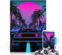 Rompecabezas de 1000 Piezas para Adultos Delorean Desafiante de completar, Pero Divertido y Gracioso. Gran Regalo para Juegos 75x50cm
