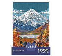 Rompecabezas De 1000 Piezas para Adultos Denali National Park Rompecabezas para Adultos Juego Práctico Decoración Perfecta Regalos De Cumpleaños Y Únicos 70x50cm/1000pcs