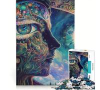 Rompecabezas de 1000 Piezas para Adultos: Despertando el Tercer Ojo, Juego Imposible, Ideal para Pasar el Tiempo en casa, Regalo de cumpleaños o de Viaje, 50x75cm