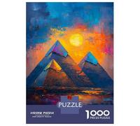 Rompecabezas De 1000 Piezas para Adultos Dessert Egypt Pyramids Rompecabezas para Adultos Juego Práctico Decoración Perfecta Regalos De Cumpleaños Y Únicos 38x26cm/1000pcs