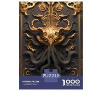 Rompecabezas De 1000 Piezas para Adultos Devil Golden Cthulhu Rompecabezas Juego De Ingenio Carrera De Velocidad De Manos Interacción Entre Padres E Hijos 70x50cm/1000pcs