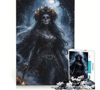 Rompecabezas de 1000 Piezas para Adultos: Día de Muertos, Juego Imposible, interacción Entre Padres e Hijos, Lista de Deseos con Papá Noel 50x75cm