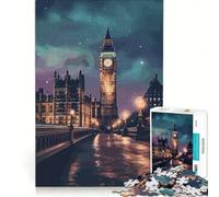 Rompecabezas de 1000 Piezas para Adultos Día de tormenta en Londres Juegos Familiares diversión para Toda la Familia Regalos para Amigos y Familiares 50x75cm