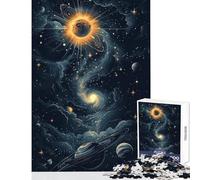 Rompecabezas de 1000 Piezas para Adultos Diagrama del Sistema Solar Juguetes antiestrés Grandes Regalos y Juguetes Juego Imposible desafío Educativo tamaño 38x52cm