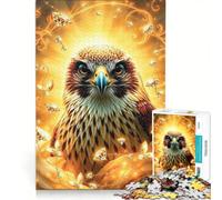 Rompecabezas de 1000 Piezas para Adultos Diamond Falcon Stonimal, Juego de ingenio, decoración para el hogar, cumpleaños y Navidad 50x75cm