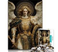 Rompecabezas de 1000 Piezas para Adultos: Diez Caballeros ángeles Medievales, Juguetes adictivos Que estimulan la Inteligencia Cerebral, Regalos para Amigos y Familiares a Partir de 14 años, 38x26cm