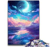 Rompecabezas de 1000 Piezas para Adultos, difícil de Resolver, con un Planeta Extraterrestre psicodélico Desafío difícil para aliviar el estrés, Regalo de Amigo Secreto (75x50cm)