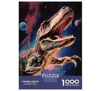 Rompecabezas De 1000 Piezas para Adultos Dinosaur in 60s Rock Album Rompecabezas para Adultos Juegos Relajantes Regalos para Mujeres Regalos para Reducir El Estrés 70x50cm/1000pcs