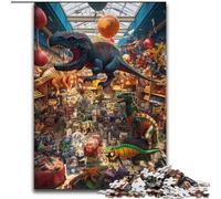 Rompecabezas de 1000 Piezas para Adultos: Dinosaur World Jigsaw Noche de Juegos en Familia Una Experiencia Visual desafiante y gratificante (tamaño: 50x75cm)