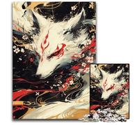 Rompecabezas de 1000 Piezas para Adultos: Dios de los Zorros. Rompecabezas imposibles para Adultos. Un desafío para Adolescentes, una Noche de Juegos Familiar Divertida. 26x38cm/10,23x14,96 Pulgadas.