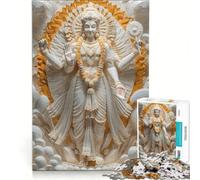 Rompecabezas de 1000 Piezas para Adultos Dios hindú Vishnu Juego Interactivo para Padres e Hijos Toda la Familia 38x26cm