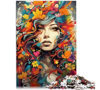 Rompecabezas de 1000 piezas para adultos, diosa del arte del color, el rompecabezas es ideal como regalo para toda la familia de 19.7 x 29.5 pulgadas para adolescentes de más de 14 años