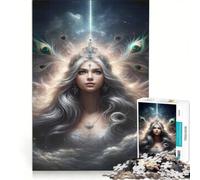 Rompecabezas de 1000 Piezas para Adultos Diosa Divina Juegos Divertidos para la interacción Entre Padres e Hijos Cada Pieza es única 50x75cm