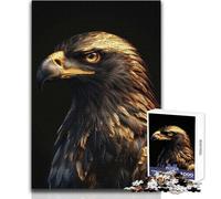 Rompecabezas de 1000 Piezas para Adultos, diseño Abstracto de águila Dorada, Ideal para familias, Juegos y análisis lógicos, Juguetes antiestrés 38x52cm