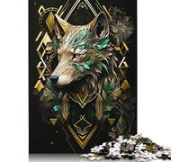 Rompecabezas de 1000 Piezas para Adultos, diseño Abstracto de Animales asombrosos, Rompecabezas de Papel para Adolescentes, Juegos Divertidos de Rompecabezas de 38 x 26 cm (1000 Piezas)