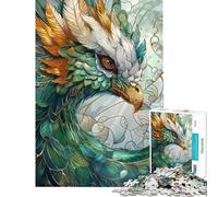 Rompecabezas de 1000 Piezas para Adultos diseño Abstracto de fénix Kintsugi Juego práctico para Adultos decoración del hogar (tamaño 38x26cm)