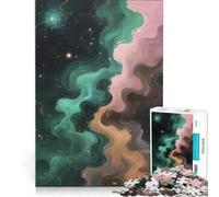 Rompecabezas de 1000 Piezas para Adultos, diseño Abstracto de Galaxia - Signo Zodiacal Tauro, Juegos relajantes, Actividades Divertidas en casa, para Fortalecer el Amor en Pareja 50x75cm
