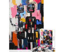 Rompecabezas de 1000 Piezas para Adultos diseño Abstracto de Pareja Feliz y Triste Ideal para Decorar Paredes Regalos Juegos relajantes y para Mejorar el Amor en Pareja Tamaño 38x52cm