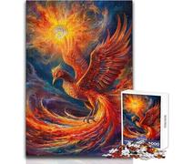 Rompecabezas de 1000 Piezas para Adultos, diseño Abstracto de Phoenix, Ideal para familias, para Pasar el rato y Pasar Las Vacaciones, Tamaño: 50x75cm