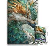 Rompecabezas de 1000 Piezas para Adultos, diseño Abstracto de Phoenix Kintsugi, Ideal para familias, Juegos y análisis de lógica, Juguetes antiestrés 38x52cm