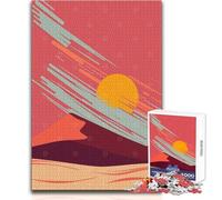 Rompecabezas de 1000 Piezas para Adultos, diseño Abstracto de Sossusvlei, Atardecer, Dunas, Juego Educativo, Regalo de cumpleaños 38x52cm