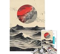 Rompecabezas de 1000 Piezas para Adultos diseño Ascenso Cósmico Rojo Divertido de análisis y lógica difícil y desafiante (tamaño 50x75cm)