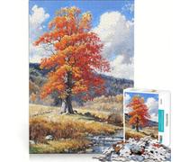 Rompecabezas de 1000 Piezas para Adultos, diseño Autumn Blaze, Juego práctico, Corte de precisión, Regalo de cumpleaños, 38x26cm