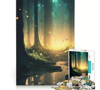 Rompecabezas de 1000 Piezas para Adultos, diseño Bosque Fantástico, Juegos educativos, análisis y lógica, Regalo de cumpleaños, Regalos de Viaje 38x26cm