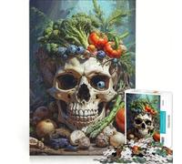 Rompecabezas de 1000 Piezas para Adultos diseño clásico de Calavera de belladona Juguete Educativo Ideal para Relajarse intelectualmente excelente Regalo para los Amantes de los Videojuegos 38x26cm