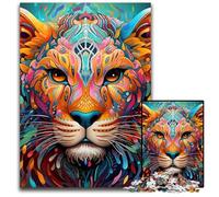 Rompecabezas de 1000 Piezas para Adultos, diseño Colorido de Puma, cartón, Juego Interactivo para la Familia, Apto para Mayores de 14 años, 26x38cm/10,23x14,96 Pulgadas.