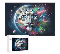 Rompecabezas de 1000 piezas para adultos, diseño colorido de tigre, planeta, obras de arte para adultos, rompecabezas para mejorar la memoria, cumpleaños y regalos únicos, 1000 piezas
