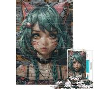 Rompecabezas de 1000 Piezas para Adultos diseño Cyberpunk de Catwoman Juego de ingenio Corte de precisión Regalo de cumpleaños (tamaño 50x75cm)