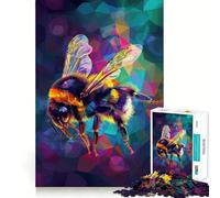 Rompecabezas de 1000 Piezas para Adultos,diseño de Abeja,articulaciones Finas,Divertido Juego Mental,Regalo Ideal para Relajarse y Disfrutar en Navidad (38x52cm)