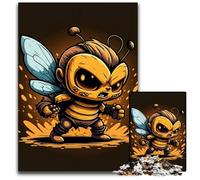 Rompecabezas de 1000 Piezas para Adultos, diseño de Abeja y pequeño Guerrero, Ideal para Adolescentes y decoración del hogar, 26x38cm/10,23x14,96 Pulgadas.
