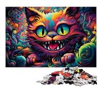 Rompecabezas de 1000 Piezas para Adultos diseño de Alicia en el país de Las Maravillas Ideal para Decorar la Pared Regalo de cumpleaños 1000 Piezas (75 x 50 cm)