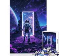 Rompecabezas de 1000 Piezas para Adultos diseño de Altar neón Espacial Morado Juego práctico de 1000 Piezas Excelentes Regalos y Juguetes para Mujeres (38x52cm)