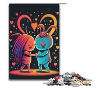 Rompecabezas de 1000 Piezas para Adultos diseño de Amor alienígena Rompecabezas de Papel Juego Educativo Juguete de desafío 1000 Piezas (38 x 26 cm)