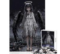 Rompecabezas de 1000 Piezas para Adultos diseño de ángel perdido en ruinas Juguetes antiestrés Regalos para Mujeres y Hombres Juego Educativo interacción Entre Padres e Hijos tamaño 50x75cm