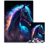 Rompecabezas de 1000 Piezas para Adultos, diseño de Animales, Caballos y Galaxias, de Madera, Ideal para Jugar en Familia y Regalar a Tus Hijos 50x75cm (19,68x29,52 Pulgadas)