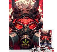 Rompecabezas de 1000 Piezas para Adultos diseño de Anime de Diablo Rojo Ideal como decoración de Pared Mujeres y Hombres colección de Artistas tamaño 38x26cm
