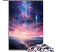 Rompecabezas de 1000 Piezas para Adultos, diseño de Anime de Estrella fugaz de Madera, Ideal como decoración o Regalo de cumpleaños, 50x75cm, Ideal para una Noche de Juegos en Familia