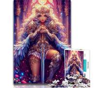 Rompecabezas de 1000 Piezas para Adultos, diseño de Anime Queen Girl, Juego desafiante y Educativo para Toda la Familia, Ideal para cumpleaños y Navidad, 38x26cm