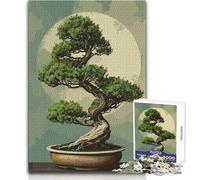 Rompecabezas de 1000 Piezas para Adultos, diseño de árbol bonsái, para Disfrutar de un Ambiente Tranquilo y Relajante, con Ajuste Estable y Corte preciso, tamaño del Juguete: 50x75cm