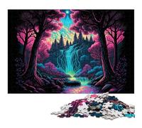 Rompecabezas de 1000 Piezas para Adultos, diseño de árbol de Planeta alienígena, Ideal para Relajarse, decoración del hogar, 50x75cm/19,68x29,52 Pulgadas.