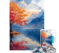 Rompecabezas de 1000 Piezas para Adultos diseño de árbol en Agosto Ideal para armar desarrollar el Pensamiento lógico y de análisis Un Gran Regalo para los Amantes de los Juegos (tamaño 50x75cm)