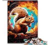 Rompecabezas de 1000 Piezas para Adultos, diseño de Ardilla, desafiante y Divertido, Ideal para Relajarse (tamaño: 50x75cm)