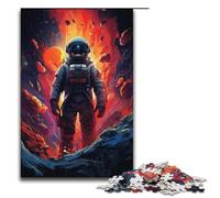 Rompecabezas de 1000 Piezas para Adultos diseño de Astronauta Aventurero Rompecabezas de Madera Juego Educativo para Adultos Juguete de desafío 1000 Piezas (38 x 26 cm)