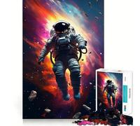 Rompecabezas de 1000 Piezas para Adultos,diseño de Astronauta del Big Bang,Arte de Bordes Exactos,Juego Mental,Regalo Ideal para Pasar un rato Agradable,Regalo Divertido de Navidad (50x75cm)