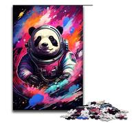 Rompecabezas de 1000 Piezas para Adultos diseño de Astronauta Panda de Splatters Un montón de Juguetes educativos intelectuales y de Colores densos Ideales para Regalar 75 x 50 cm