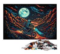 Rompecabezas de 1000 Piezas para Adultos, diseño de Astronauta, Rompecabezas Imposible, Ideal para Decorar el hogar, Juego de ingenio, 26x38cm/10,23x14,96 Pulgadas.